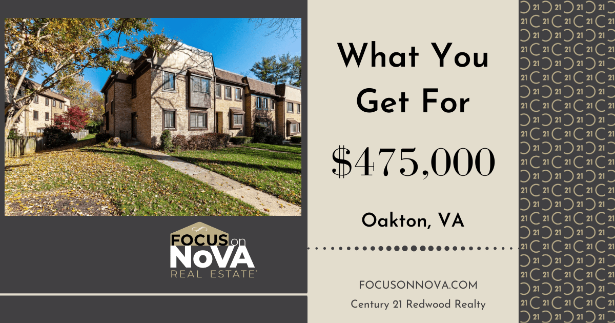 What You Get For 475,000 in Oakton, VA Focus on NoVA Real Estate