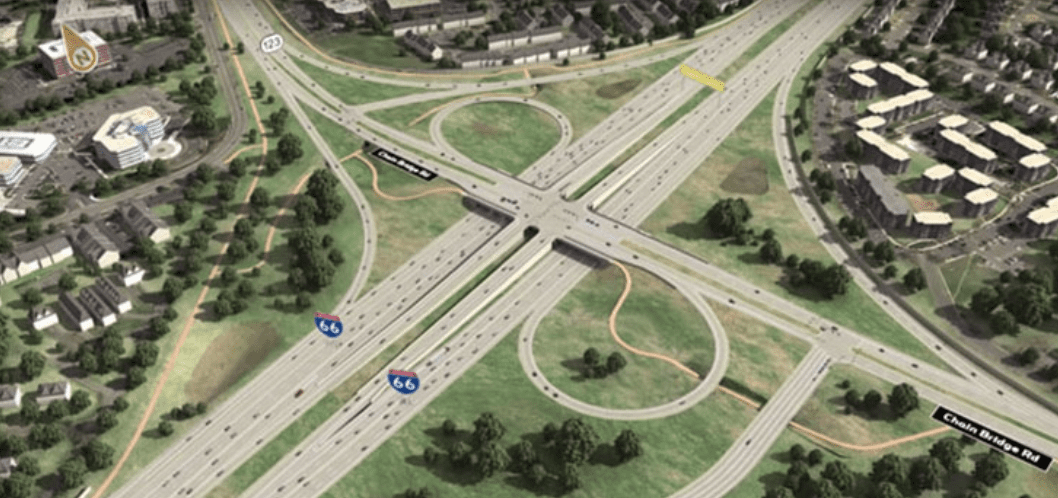 I-66/Rt. 123 interchange