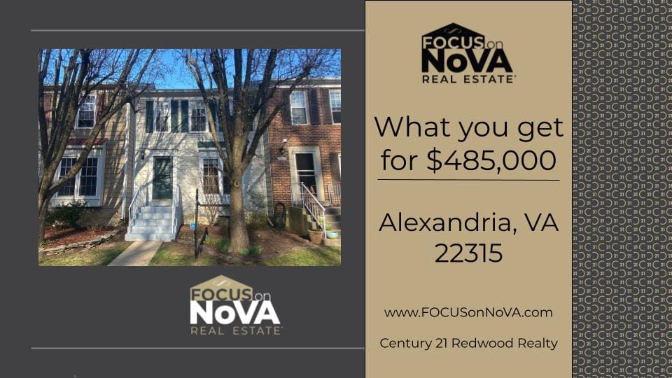 What you get for 485,000 in Alexandria, VA Focus on NoVA Real Estate