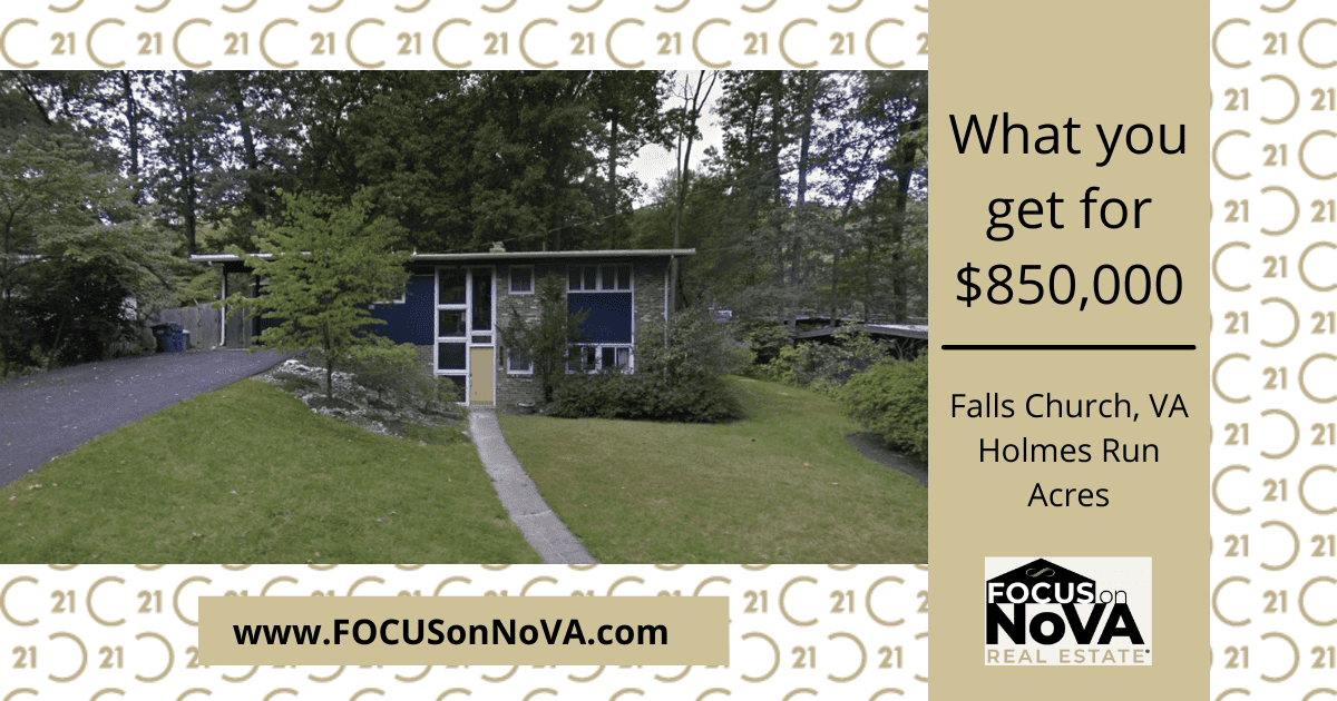 What you get for 850,000 in Holmes Run Acres Falls Church, VA Focus