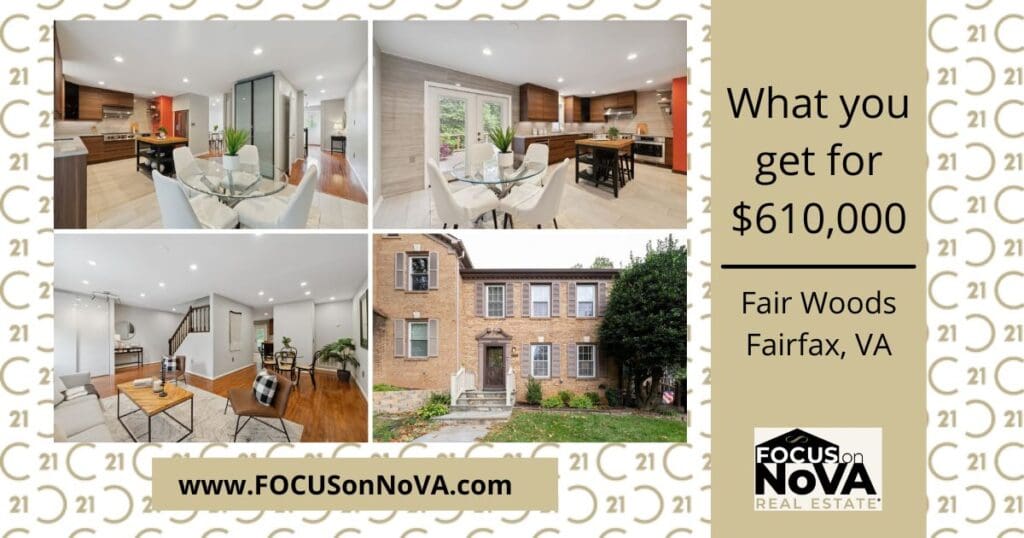 what you get for $610,000 in Fair Woods, Fairfax