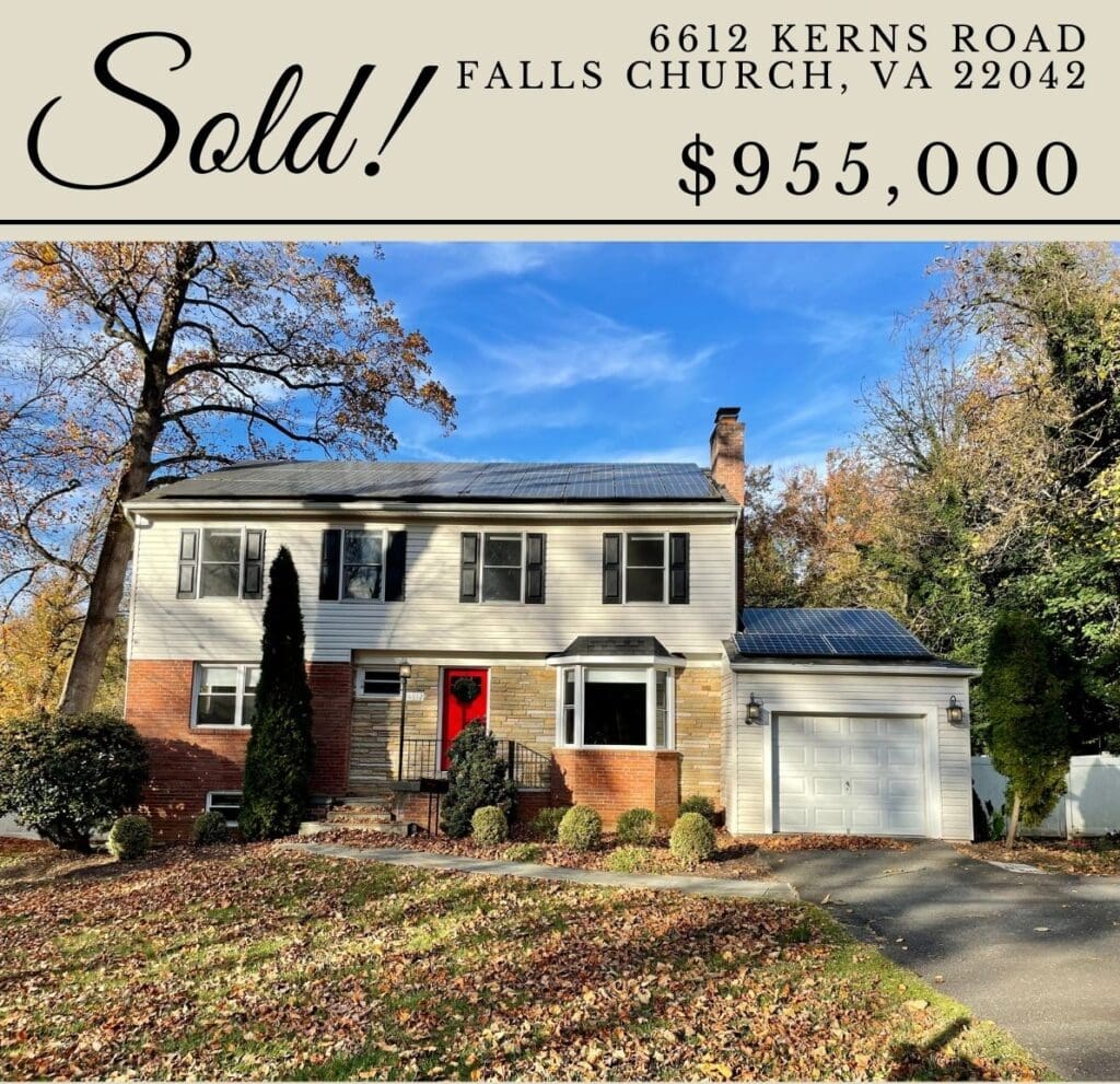 SOLD 6612 Kerns Road Falls Church, VA 22042 955,000 Focus on NoVA